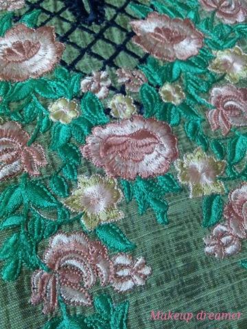 lala textiles embroifered khaddar dress